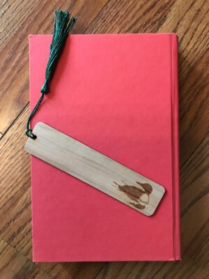 Loon Wood Engraved Bookmark